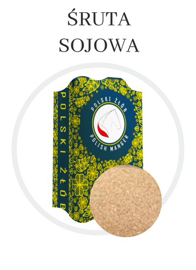 Śruta sojowa dla koni to bogaty w białko komponent paszowy. Idealny dla koni w treningu oraz koni rosnących Śruta sojowa dla koni to bogaty w białko komponent paszowy. Idealny dla koni w treningu oraz koni rosnących