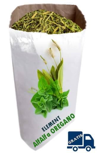 5kg - sieczka z lucerny z dodatkiem oregano 5kg - sieczka z lucerny z dodatkiem oregano